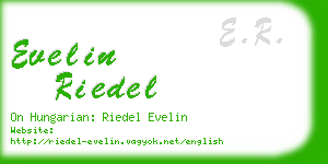 evelin riedel business card
